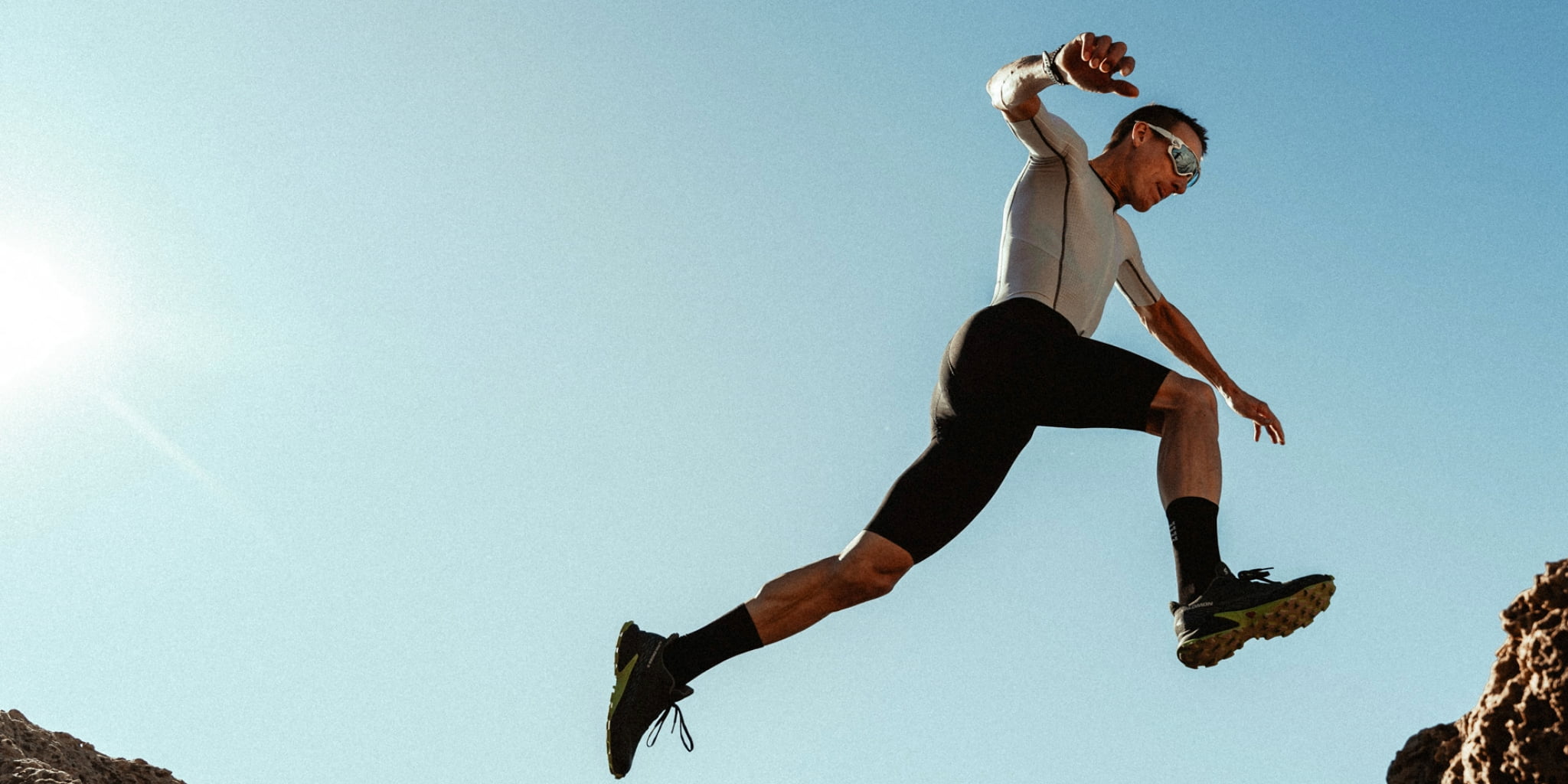 BIORACERのトライアスロンウェア着用の選手写真